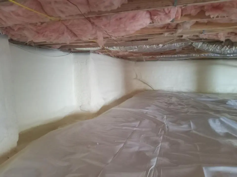 Crawl space encapsulation with closed-cell spray foam for Spray Foam Roofing in Berkley